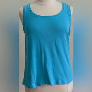 Chico's Vibrant Turquoise Tank Top size 16 (Chicos size 3)